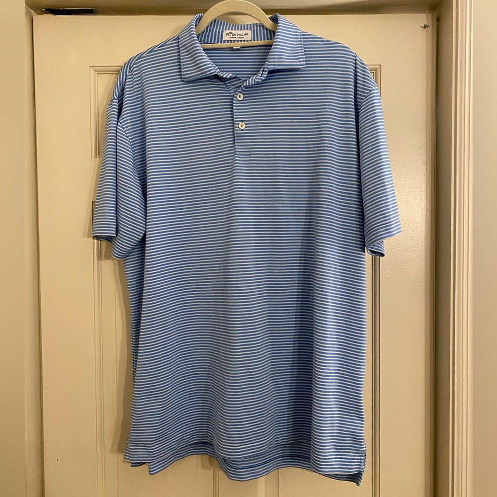 Peter Millar Blue Summer Comfort Polo